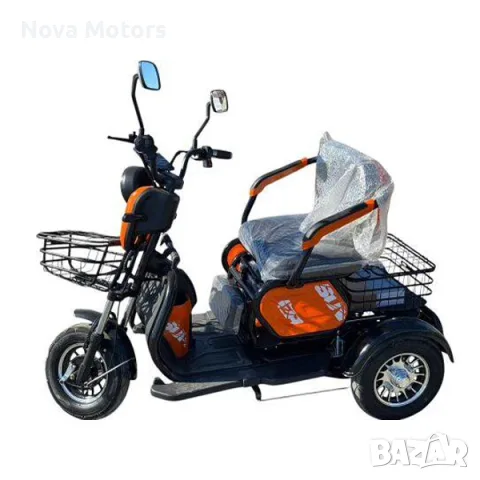 Електрическа Tриместна Tриколка X1 1800W - Nova Motors, снимка 3 - Мотоциклети и мототехника - 39348065