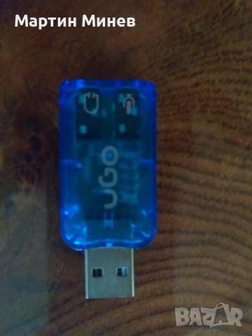 usb soundcard ugo ukd-1085 / малка usb звукова карта, снимка 1 - Други - 44757662