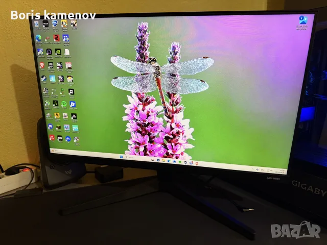 Монитор 24" Samsung F24T350FHR / IPS / 75Hz / С оригинална кутия