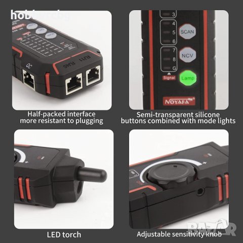 Интелигентен мрежов кабелен тестер, снимка 3 - Мрежови адаптери - 37084377