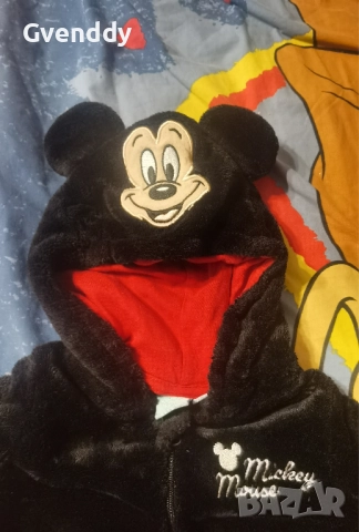 Зимен гащеризон Мики Маус , снимка 2 - Бебешки гащеризони - 52840815
