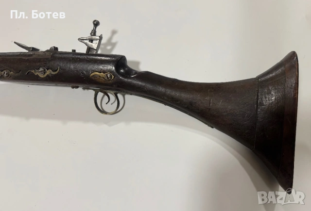 Стара кремъчна пушка, снимка 7 - Антикварни и старинни предмети - 53976699