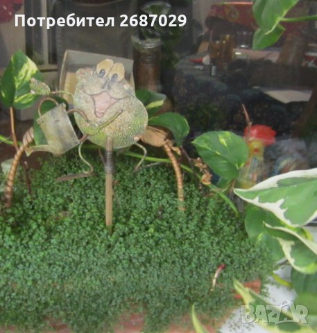 Градинска декорация: 5 броя стари луди жаби, жаба -  метал пружини лот и крокодил, снимка 4 - Други ценни предмети - 29124643