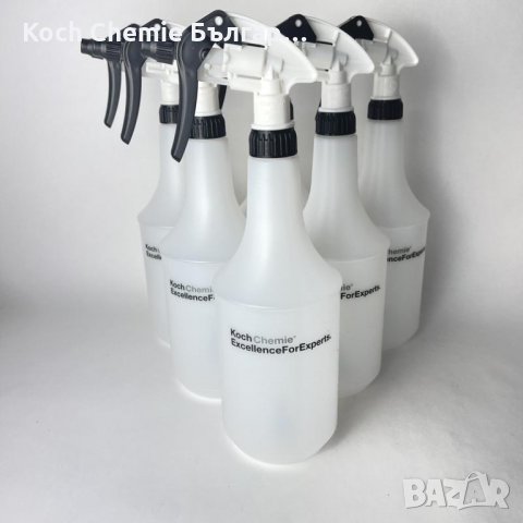 Koch Chemie Spray Bottle -висококачествена еднолитрова детайлинг бутилка, с пулверизатор и две скали