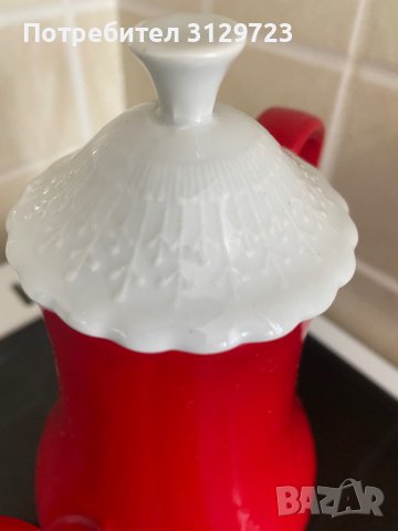 червен чайник от соца, снимка 3 - Други - 37927664