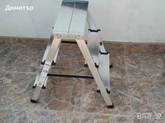 Стълба двураменна алуминиева 2х3 125кг НОВА, снимка 2 - Други инструменти - 50929721