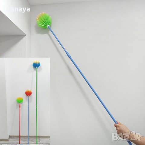 3478 Четка за паяжини с много дълга телескопична дръжка