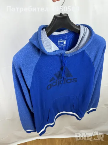 Мъжка суитшърт с качулка Adidas Essentials, размер M, снимка 5 - Суичъри - 56088182
