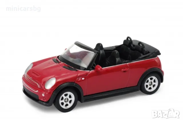 1:64 Метални колички: MINI COOPER S CABRIO - Welly, снимка 1