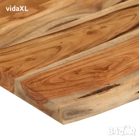 vidaXL Стенен рафт, 60x40x3,8 см, правоъгълен, масив акация, жив ръб, снимка 7 - Етажерки - 56147304