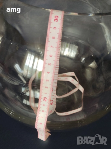 Голям Кръгъл Аквариум 11л 30х30см, снимка 4 - Декорация за дома - 51467806