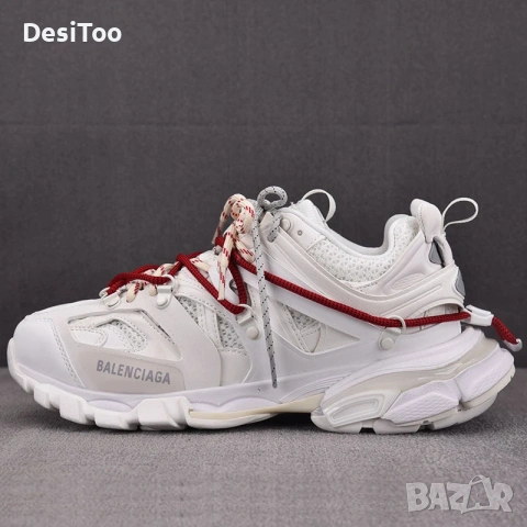 Balenciaga Track Sneaker "White/Red Laces 