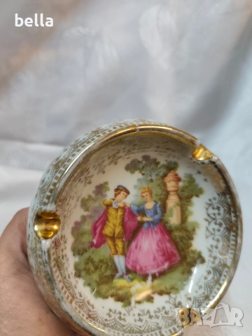 Винтидж видински порцелан – Пепелник Ромео и Жулиета, снимка 5 - Антикварни и старинни предмети - 54309727