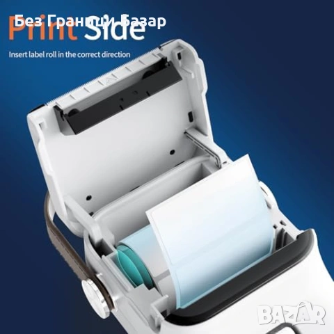 Нов Преносим Bluetooth термален принтер за етикети с ролка 150 броя, снимка 9 - Принтери, копири, скенери - 53072776