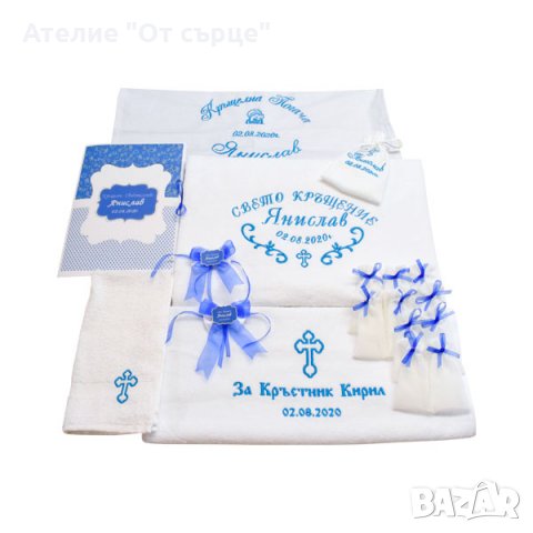 Комплекти за Кръщене, снимка 8 - Хавлиени кърпи - 29845552