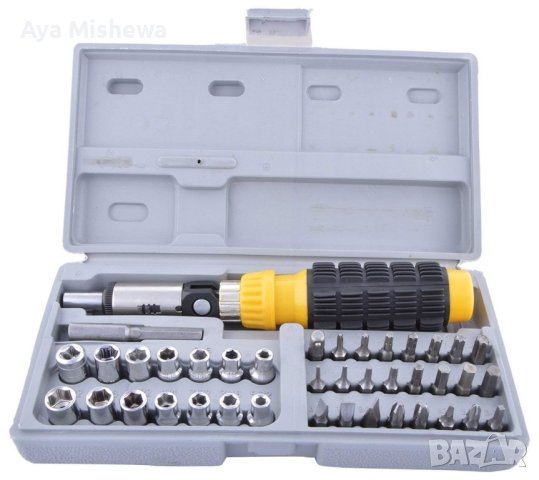 Комплект инструменти AIWA в кутия 41 бр, снимка 1 - Други инструменти - 44260286