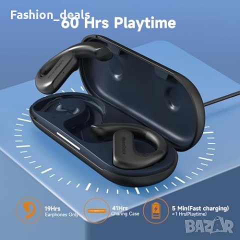 Нови Водоустойчиви Спортни Слушалки OpenRock S с TubeBass Технология, снимка 3 - Bluetooth слушалки - 42851703