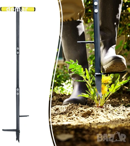 Инструмент за премахване на плевели Colwelt 100 см, с дебел стоманен нокът