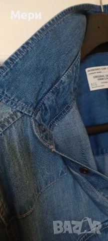 Мъжка дънкова риза Jack & Jones, снимка 12 - Ризи - 53935940