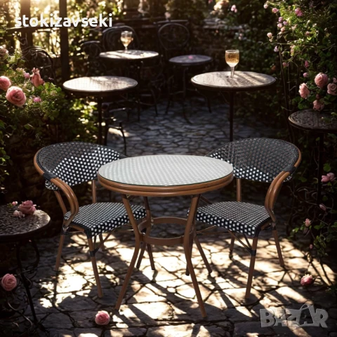 Градински комплект – маса с 2 стола