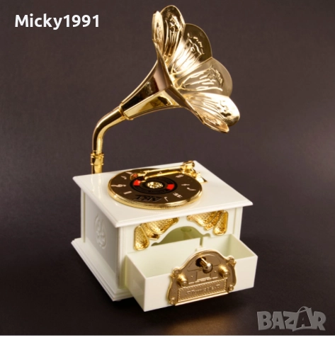 Ретро грамофон/ музикална кутия , снимка 2 - Романтични подаръци - 52535656