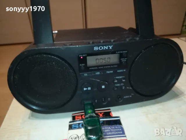 SONY ZS-PS50 USB CD/RADIO/AUX-ВНОС SWISS 2704251000LNWC, снимка 16 - Радиокасетофони, транзистори - 50051617