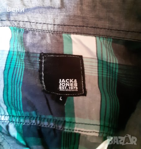 Мъжка риза L размер-ОТЛИЧНО СЪСТОЯНИЕ, снимка 4 - Ризи - 42590062