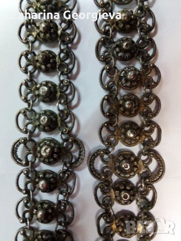 Стари сребърни възрожденски гривни , снимка 4 - Антикварни и старинни предмети - 35432454