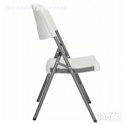 Комплект 2 броя сгъваеми кетъринг столове за градина и събития - удобни и издръжливи, снимка 4 - Градински мебели, декорация  - 54178211