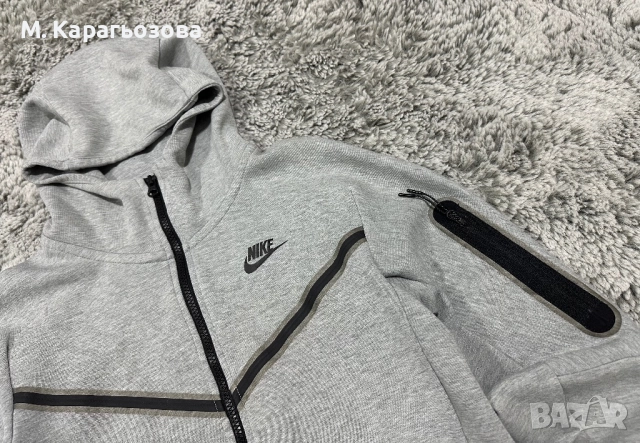 Мъжко Nike Tech Fleece Men’s Full-Zip Hoodie, Размер XS, снимка 5 - Спортни дрехи, екипи - 52596283