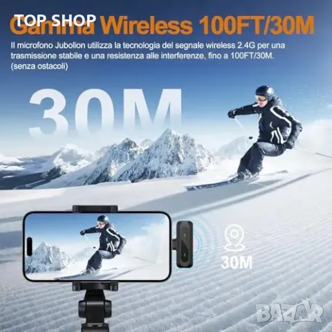 Нов Професионален безжичен микрофон с LED дисплей - iOS и Android, снимка 8 - Слушалки и портативни колонки - 49804765