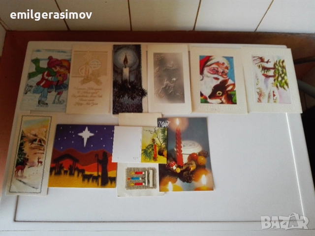 Стари пролетни и новогодишни картички., снимка 10 - Колекции - 49027591
