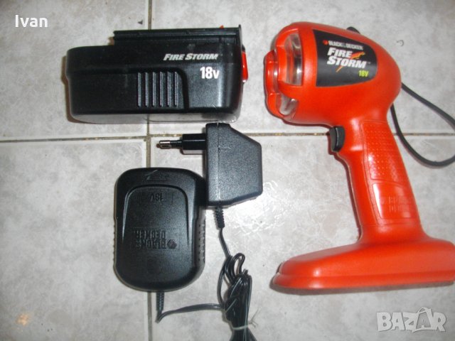 Нов 18 Волта-Английски-Фенер-Прожектор-Комплект-Black Decker FSL18-Made in England, снимка 4 - Други инструменти - 35639713