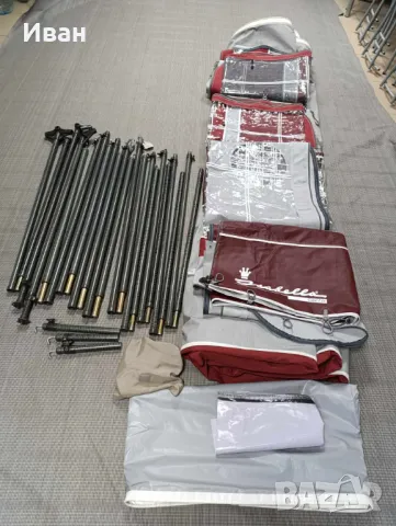 Форселт за каравана ISABELLA CAPRI LUX BURGUNDY Размер 1050 (1036-1060)см земя-земя., снимка 2 - Палатки - 48974246