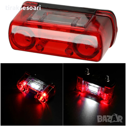 4 Led Лед Oсветление Плафон за регистрационен заден номер 12V, снимка 3 - Аксесоари и консумативи - 44790320
