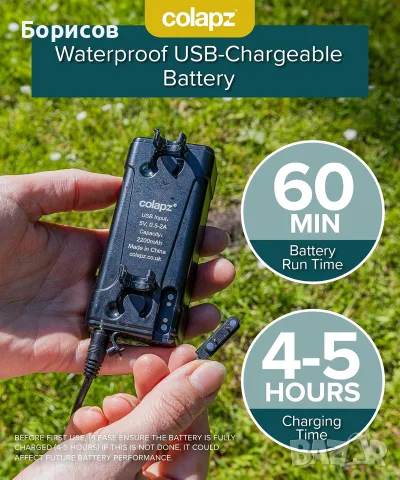  Colapz USB Travel Shower – преносим акумулаторен душ за къмпинг и пътуване, снимка 6 - Къмпинг мебели - 56116879