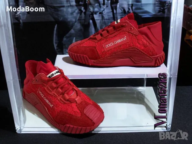 Dolce & Gabbana естествен велур дамски маратонки 