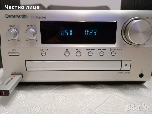 ПРОМОЦИЯ! Запазена, работеща аудио система Panasonic SA-PMX70B. С оригинални колони., снимка 2 - Аудиосистеми - 52457251