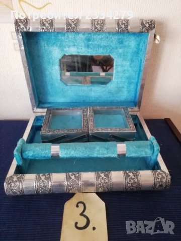 Стари кутии аксесуари за бижута, козметикапари и други предмети, снимка 16 - Антикварни и старинни предмети - 52788521