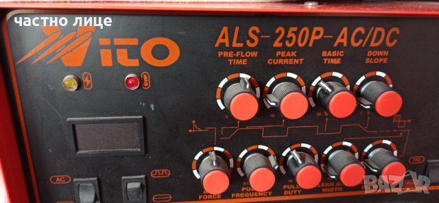 Аргонов апарат Vito -250P-AC/DC, снимка 4 - Други машини и части - 42652616