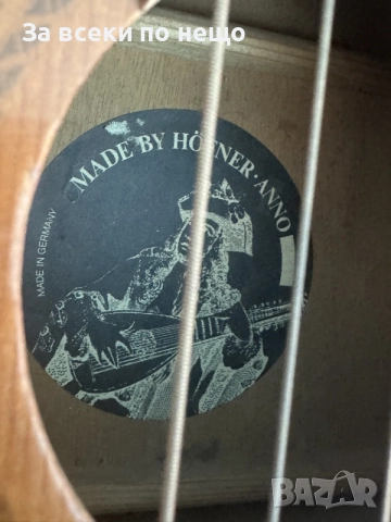Акустична китара + калъф , Немска китара ''Hofner'', снимка 7 - Китари - 55887429