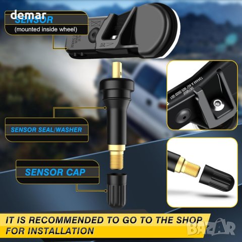 ACLONG TPMS сензор за налягане в гумите 433MHZ Съвместим с Mercedes-Benz Vario V-Class, снимка 6 - Части - 42521300