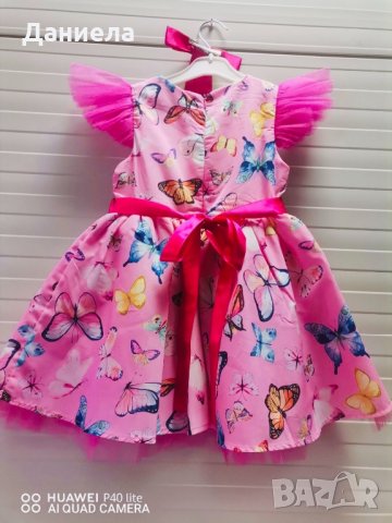 Детска рокля на пеперуди, снимка 2 - Детски рокли и поли - 35578146