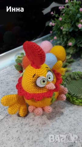 Великденски подаръци. Петел + яйца. Плетена играчка. Ръчно изработени., снимка 12 - Романтични подаръци - 39876036