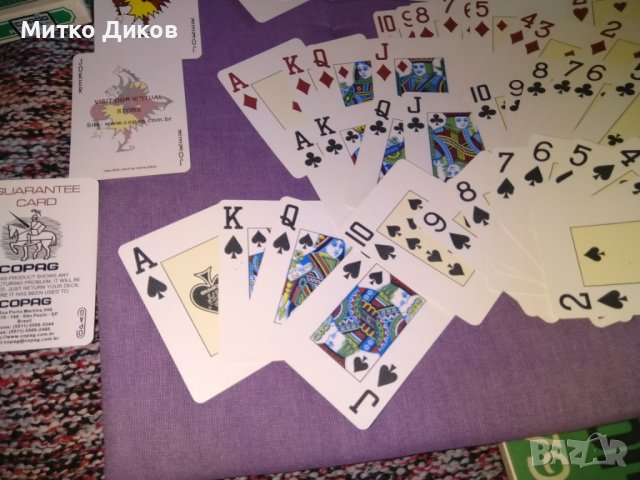 Copag playing cards-маркови карти за игра 100% пластик 52+3 нови, снимка 4 - Карти за игра - 42598705