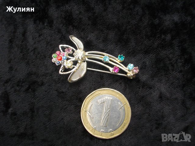 СТАРА ПОСРЕБРЕНА БРОШКА, снимка 7 - Антикварни и старинни предмети - 38922337