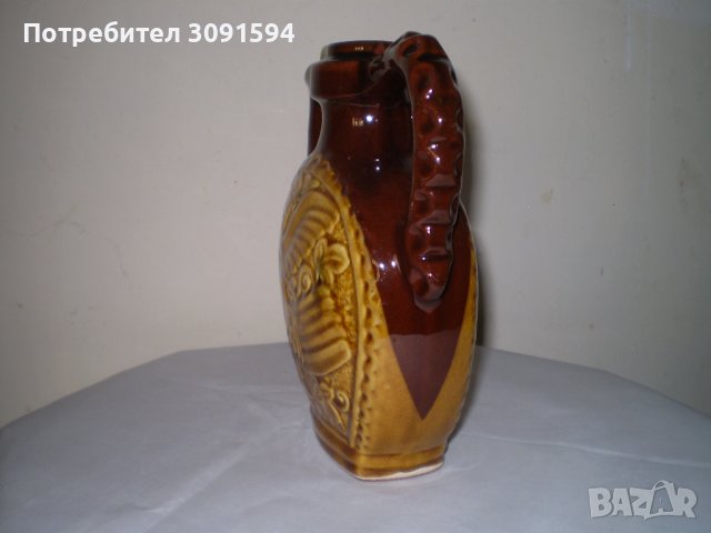 Българска керамика, комплект кана две чаши  за вино, снимка 4 - Други ценни предмети - 42589585