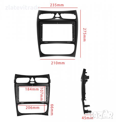 MERCEDES-BENZ C GLK W203 W209 W210 W168 W170 W463 W639 1998-2004 - 9" АНДРОИД НАВИГАЦИЯ, 9528, снимка 4 - Навигация за кола - 40035993