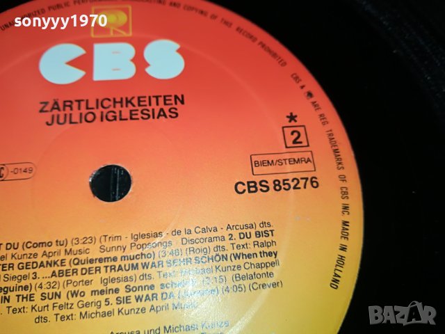 JULIO IGLESIAS-ПЛОЧА MADE IN HOLLAND 2004231102, снимка 18 - Грамофонни плочи - 40423036