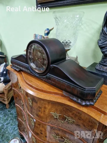 Уникален голям антикварен колекционерски каминен часовник , снимка 5 - Антикварни и старинни предмети - 49465593